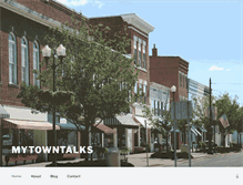 Tablet Screenshot of mytowntalks.com